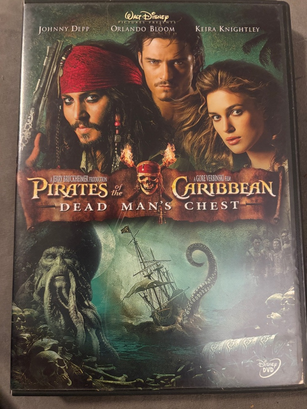 Pirates of the Caribbean: Dead Man's Chest DVD - Pirate Artwork